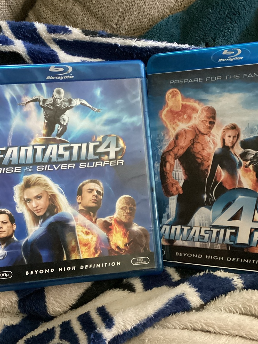 Marvel Fantastic Four Blu-ray Set - Blue & Silver Covers
